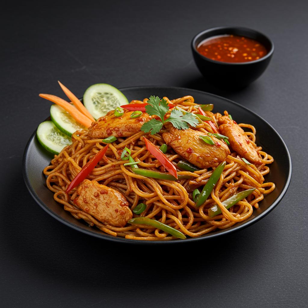 Chicken Triple Schezwan Noodles